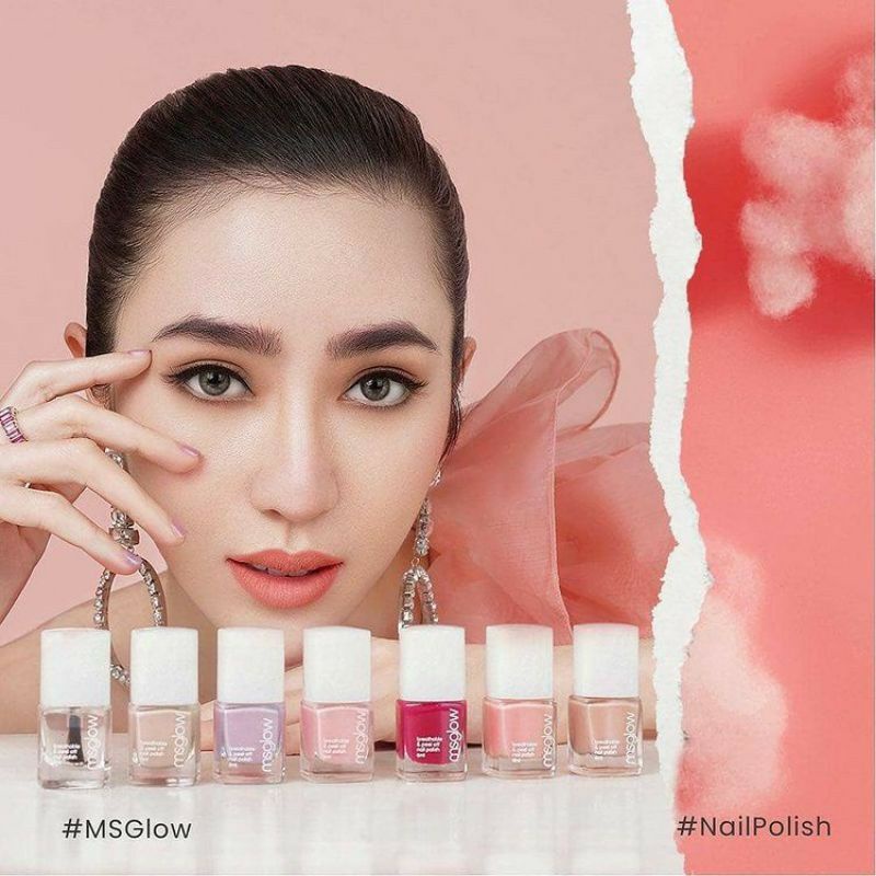 Nail Polish ms glow, kutek ms glow, kutek halal, kutek peel off
