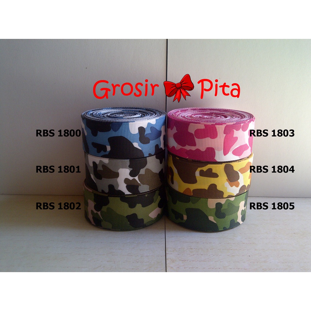 

(25 yard) Pita Grosgrain Motif RBS 1800,1801,1802,1803,1804,1805 | Toko Bahan Craft | Grosir Pita