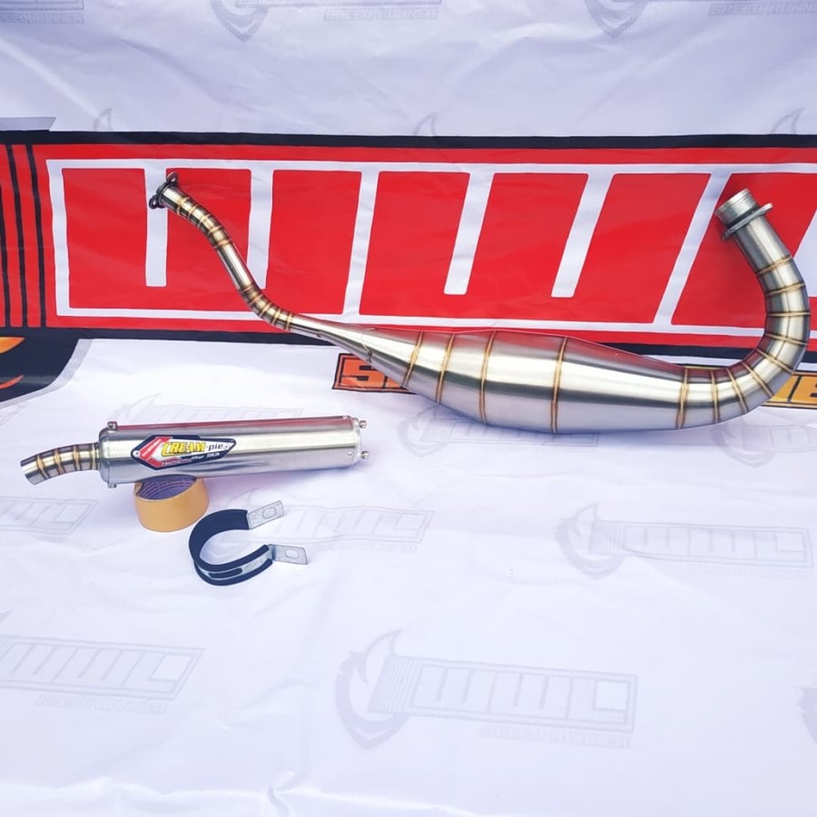 Knalpot Racing NINJA R - RR - SS Cobra Stepp Creampie Full Stainless