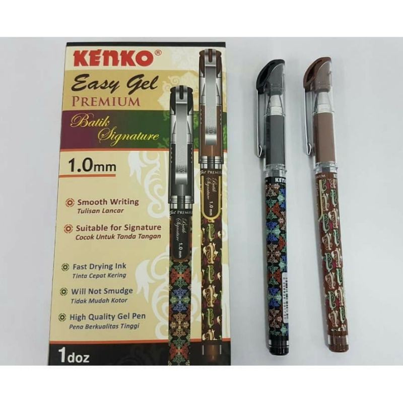 

pulpen gel batik/ pulpen gel tinta hitam/pulpen motif batik/ pulpen gel murah/pulpen gel unik