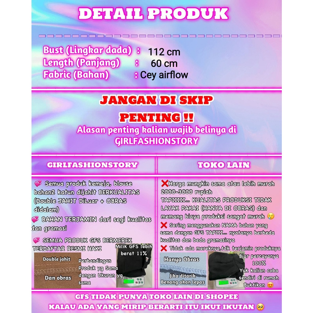 GFS MAGIC AIRFLOW CRINCLE SHIRT KEMEJA ANNTI KUSUT