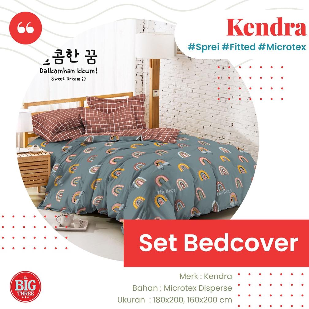 KENDRA BEDCOVER + SPREI 180X200 / 160X200 MOTIF SERENITY BLACKFOREST CAT ALLEY COFFEE HOUSE TILDA TR