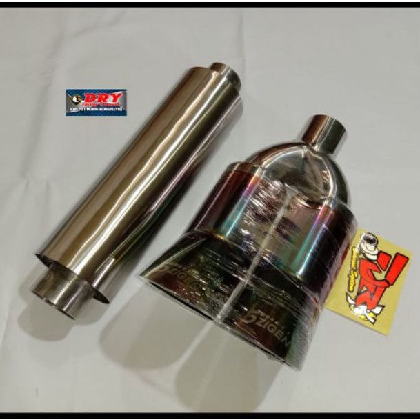RESONATOR&KNALPOT MOBIL 5ZIGEN CABANG PELANGI FULL STENLESS BASS WOORR