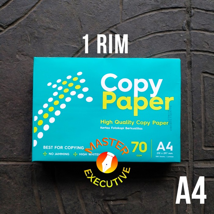 

Copy Paper Kertas HVS A4 70 gsm 210 x 297 mm / Print / Fotokopi Terbatas