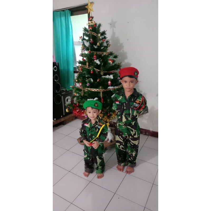 BAJU TNI ANAK DORENG/BAJU ABRI ANAK DORENG/BAJU KARNAVAL ABRI Baju kostum karnaval profesi TENTARA/ABRI/DORENG