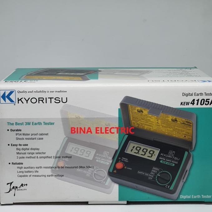 Digital Earth Tester Kyoritsu 4105A Kyoritsu Kew 4105 A Tester Magger