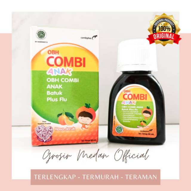 OBAT BATUK PILEK DEMAM ORI OBH COMBI ANAK BATUK PLUS FLU BPOM