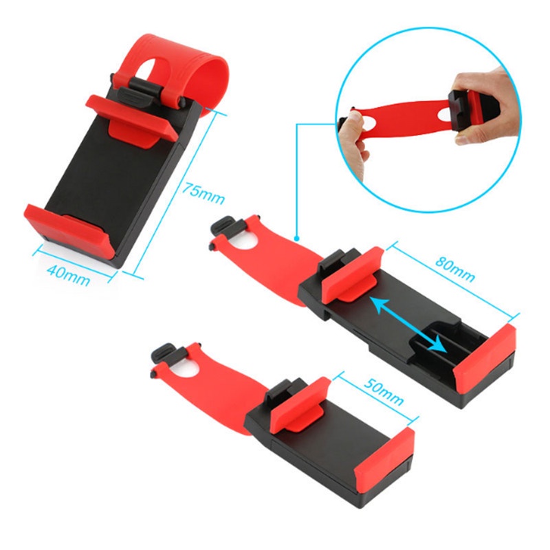 5warna Holder Handphone Setir Mobil Dengan Klip Holder Navigasi Ponsel Holder Handphone Mini