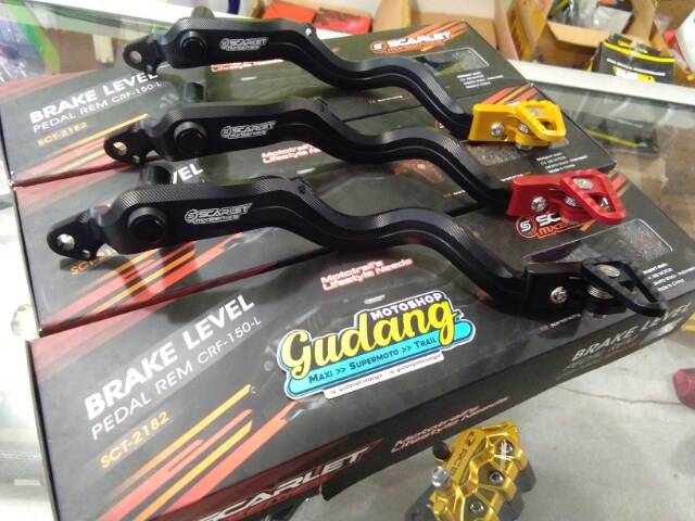 Brake Level Tuas Rem Lipat Scarlet MX Full / Expedition CNC CRF 150 L WR 155 dan KLX 150 Dtracker Bigfoot