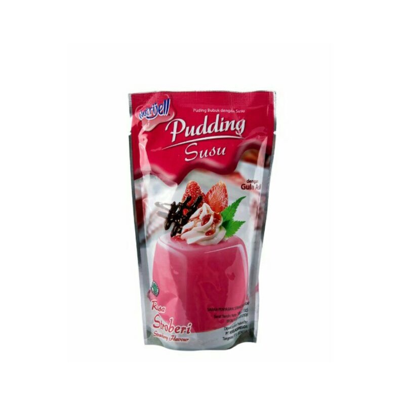 Nutrijell Pudding Susu Powder Strawberry145G (EXP 2024)