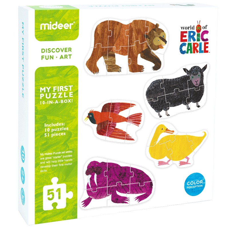 TweedyToys - Mideer My First Puzzle - 10 in a box