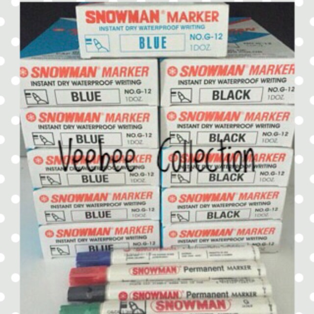 

Snowman Permanent Marker/ Spidol snowman