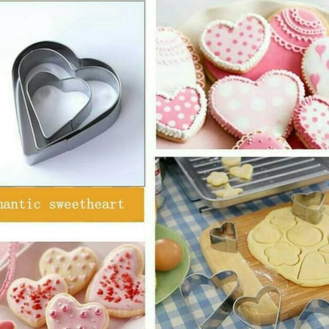 10 PCS CETAKAN RING LOVE / LOYANG KUE