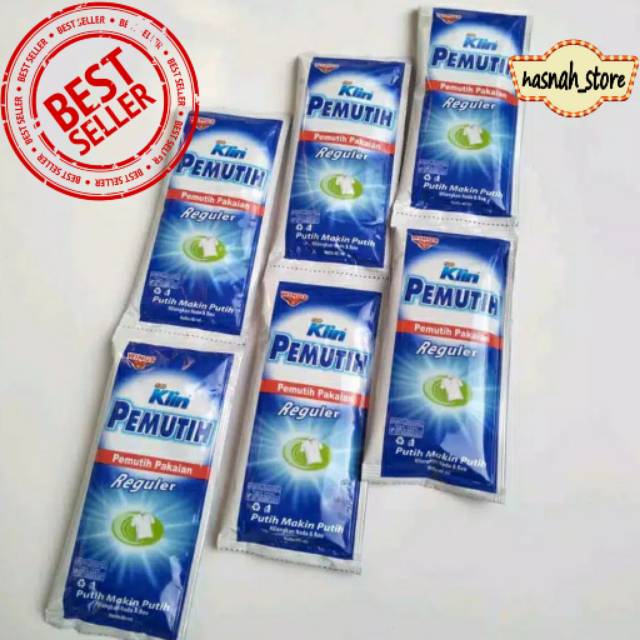 Soklin Pemutih 40ml 1 Renteng / Pemutih Pakaian Sachet / So Klin Sct Murah / Pemutih Baju Serbaguna