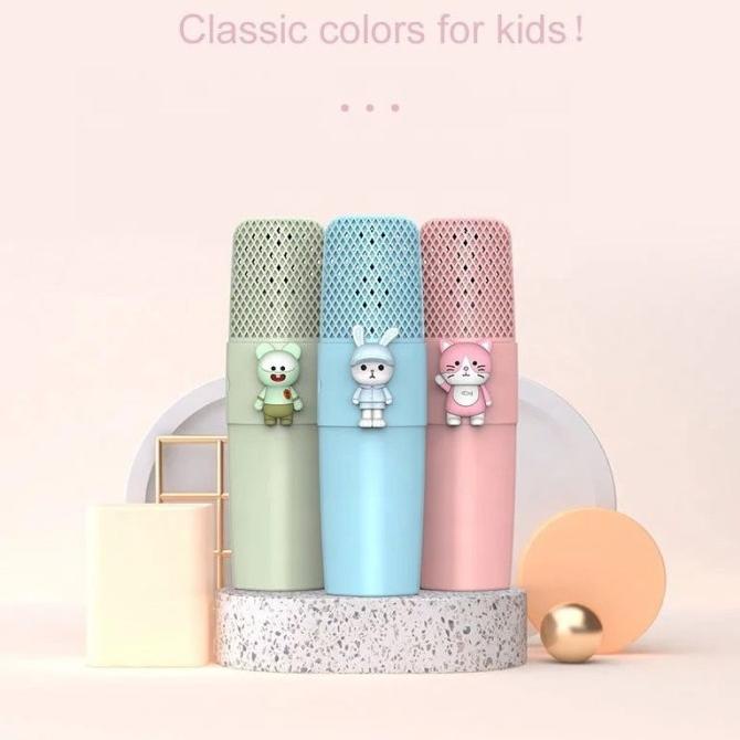 k9 wireless bluetooth mic microphone anak karaoke nyanyi sing song