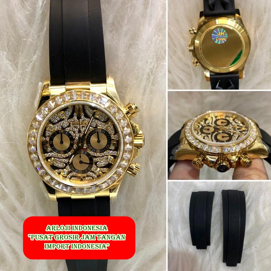 Big Sale Jam Tangan Pria ROLEX Daytona Eye Of Tiger JH SWISS ETA 1:1 Garansi 1th