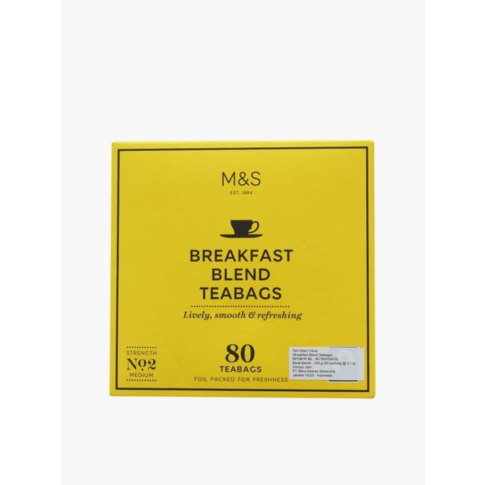 

[COD] M&S FOOD - Teh Celup - Breakfast Blend 80 Teabags [COD]