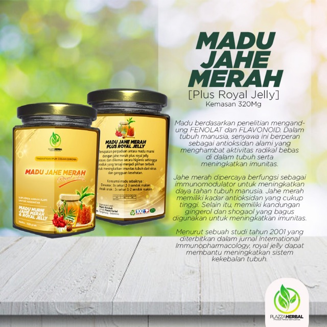 

Madu Jahe Merah plus Royal Jelly