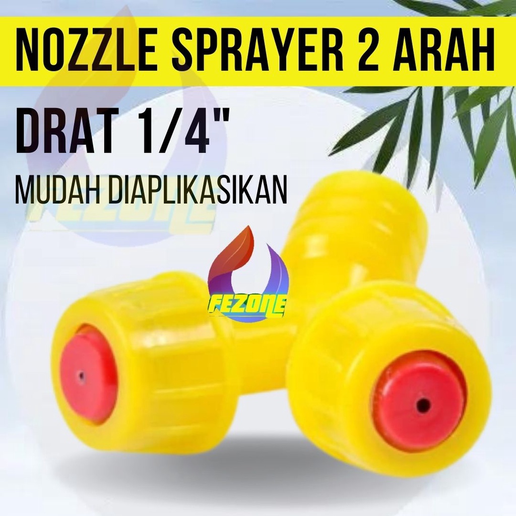 MATA SPRAYER KABUT 2 WAY SPUYER ELEKTRIK MANUAL16L MISTING MIST NOZZLE SPRAY 2 ARAH MATA FEZONE