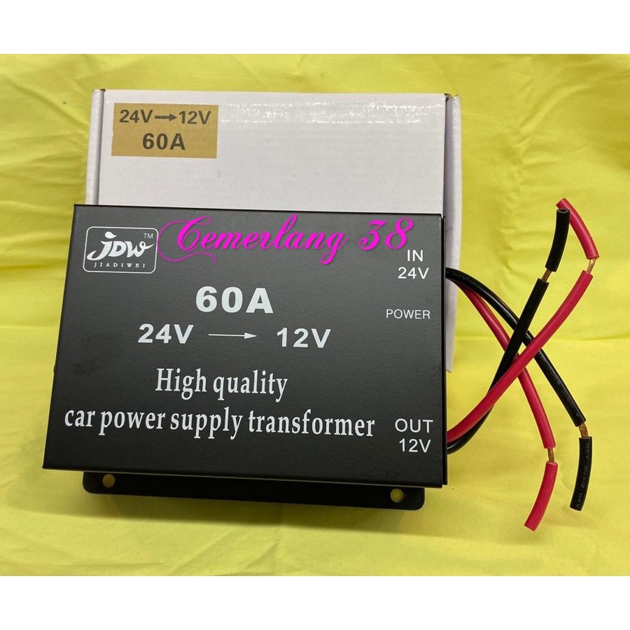 Car Power Supply Transformer 60A DC 24V DC 12V Converter 24 V to 12 V