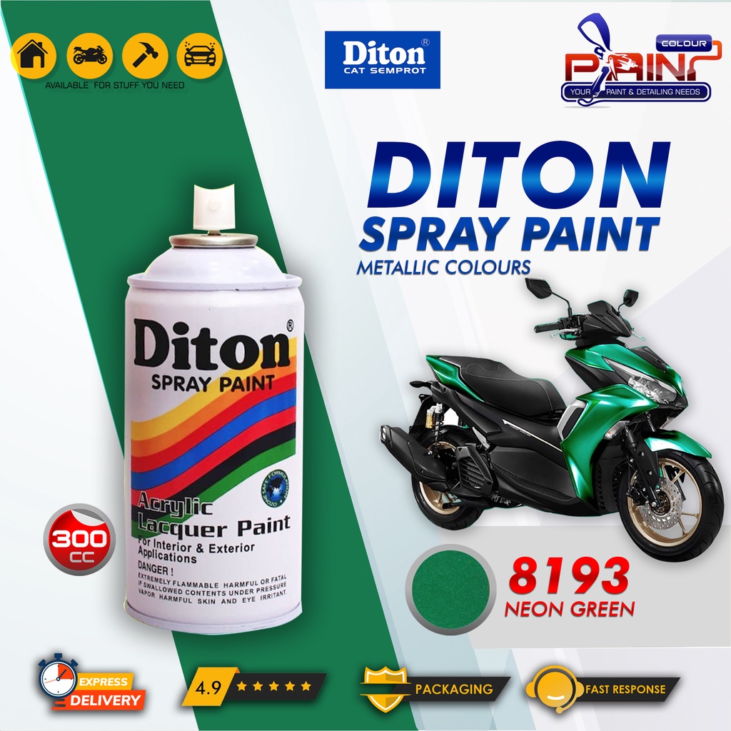 Diton 8193 Neon Green Cat Semprot/Pylox/Samurai Motor/Helm/Gundam