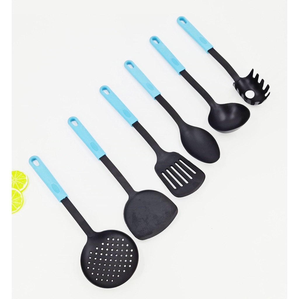 SET SUTIL IRUS TEFLON GAGANG WARNA 6PCS