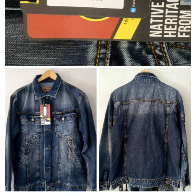 Lois jaket jeans pria original