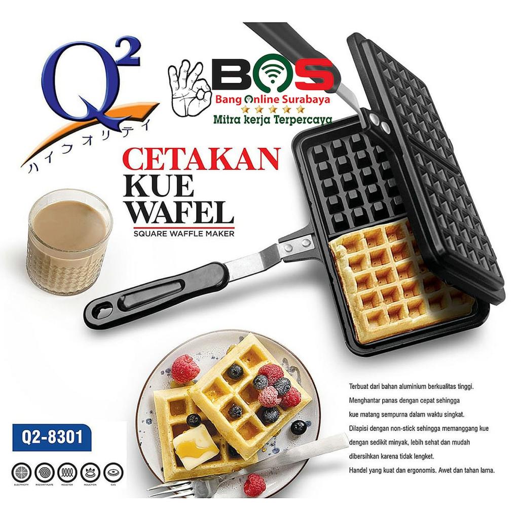 Cetakan Kue Q2-8301 Croffle Maker Waffle Maker Cetakan Kue Kotak Q2 8301