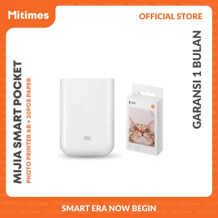 

(DISKON TERMURAH) Xiaomi Mijia Smart Pocket Photo Printer AR + 20PCS Paper