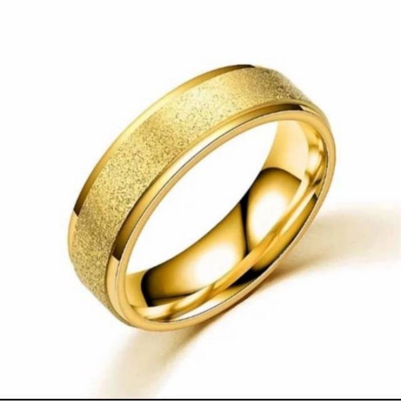 Cincin Pasir Emas Mudah,Cincin berlapis emas 24 K,Cincin wanita terbaru import,cincin titanium asli 