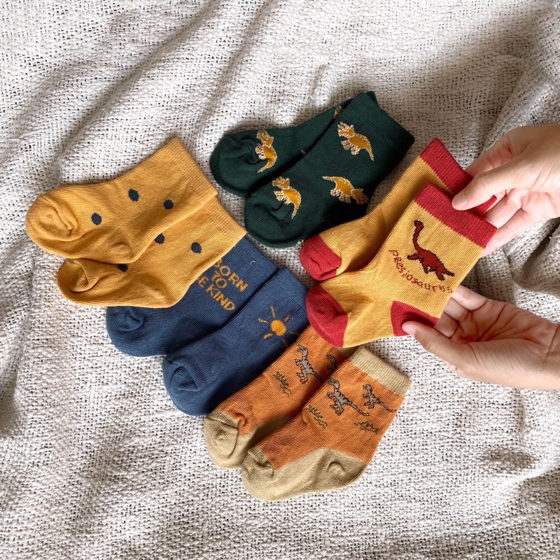 Bohopanna Basic Dino Sock Kaos Kaki Anak Bayi