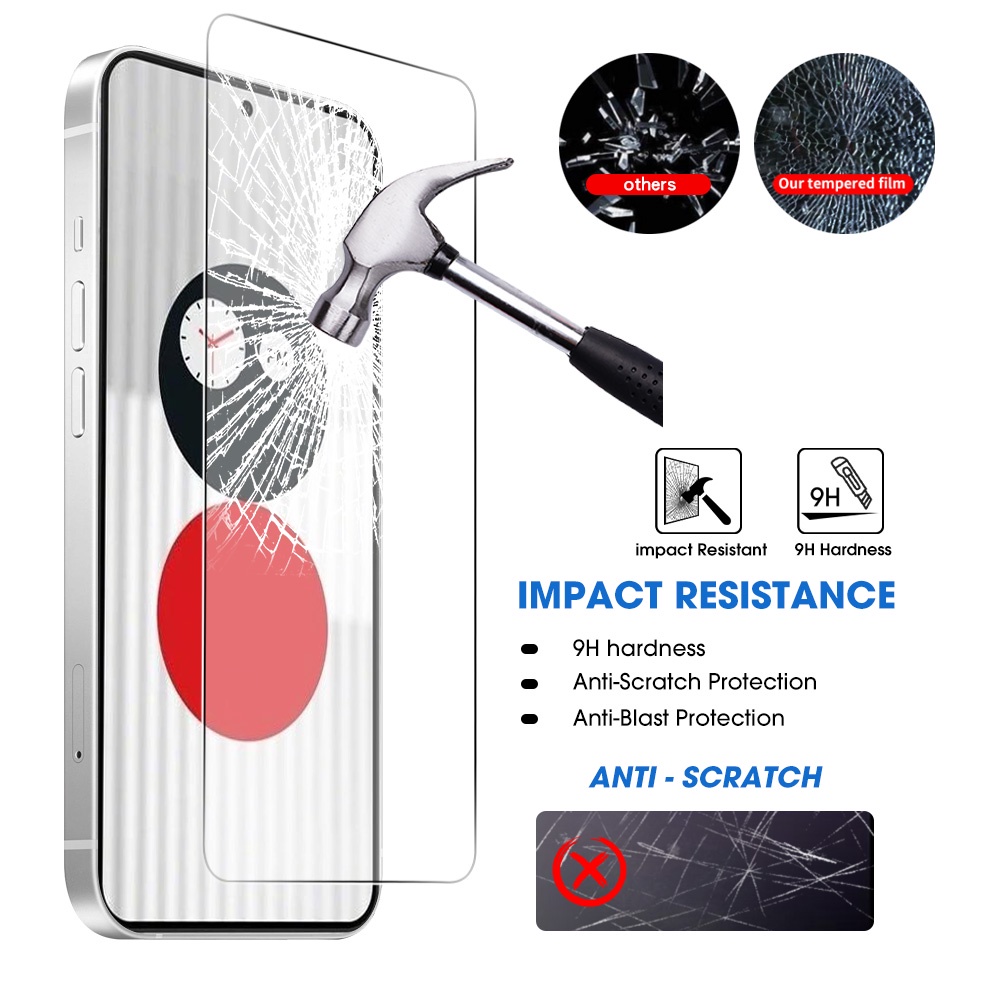 Pelindung Layar Tempered Glass 9H Full Cover Anti Silau / Sidik Jari Untuk Iphone 1