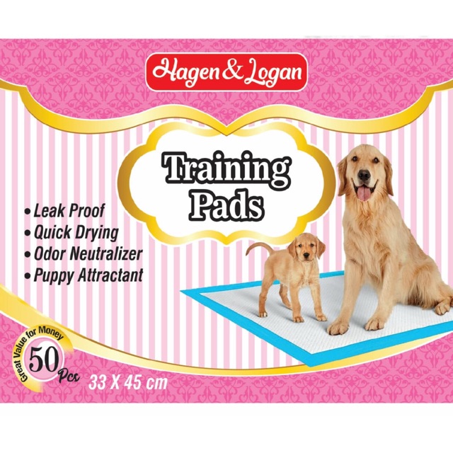 Hagen Logan Training Pads/pampers alas anjing isi 50 pcs