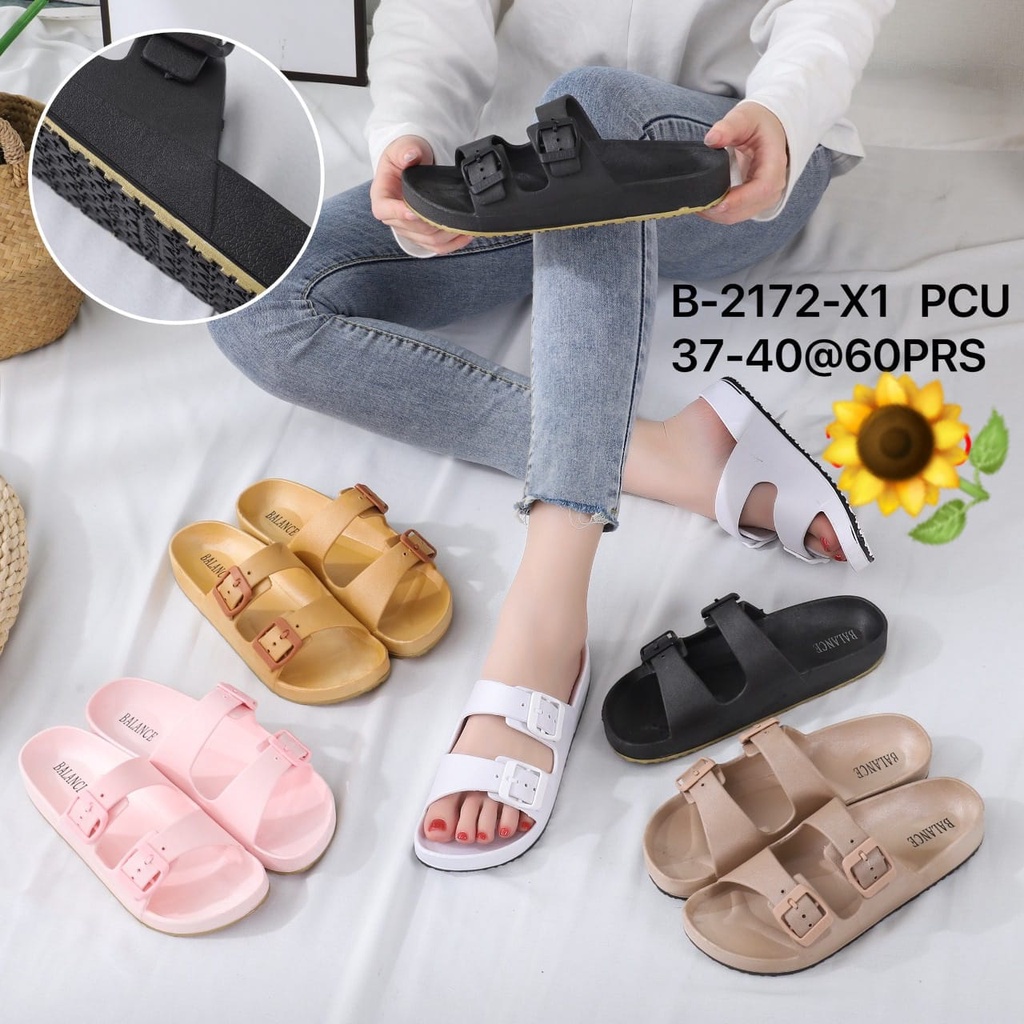 Sandal Karet Jelly Wedges Wanita import Model Terbaru Original Kekinian by AGUNG STYLE Balance B-2172-X1