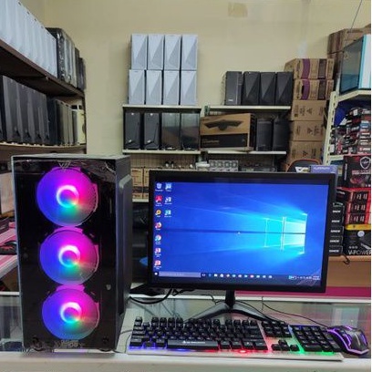 PC Gaming Editing  Core i5 Monitor 19Inch Fulset Vga 2gb Wifi Editing