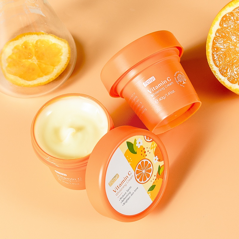 Fenyi Vitamin C Glowing Skin Cream Memperbaiki Pelembab Mengurangi Tanda Jerawat 25g