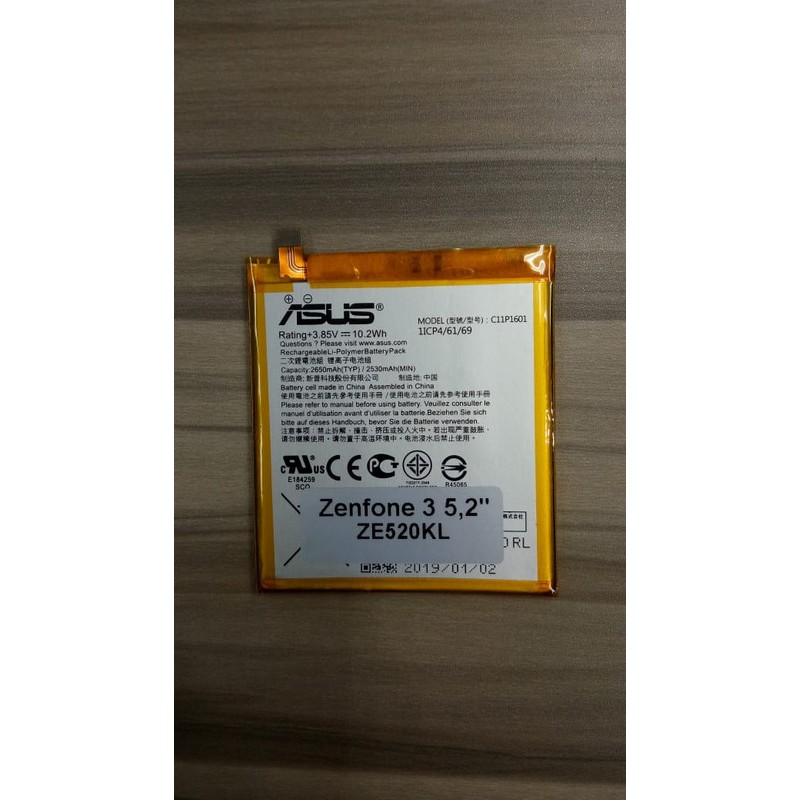 Battery Batre Baterai Mcom ASUS ZENFONE 3 5.2 inch ZE520KL LIVE ZB501KL C11P1601