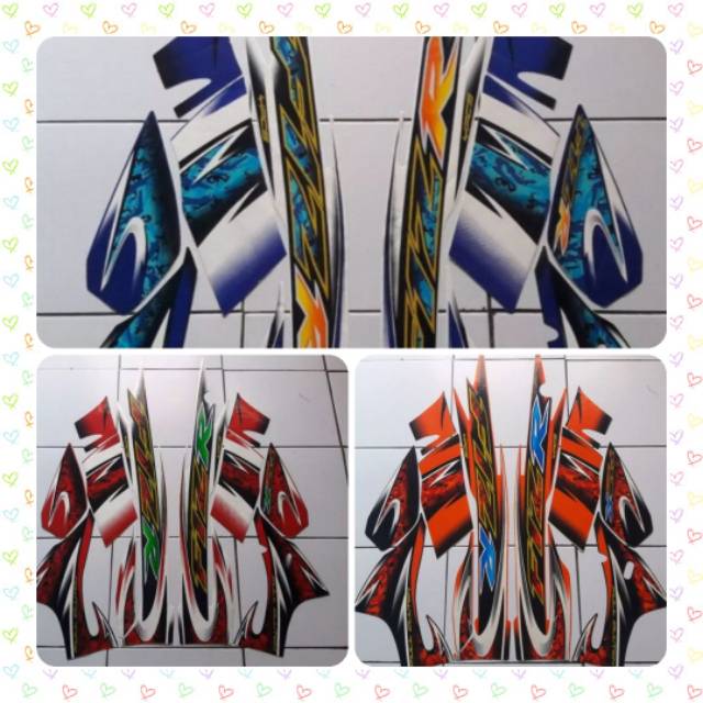 Sticker Striping Lis Les Body Motor Fiz R 2005