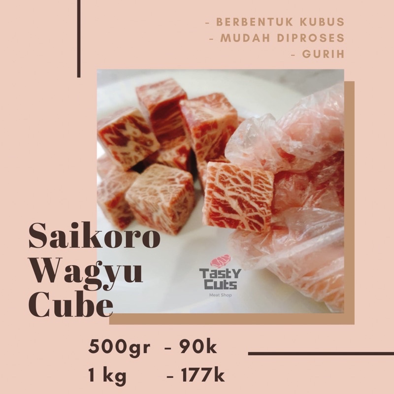 

Saikoro Wagyu Cube (500 gr | 1 kg)
