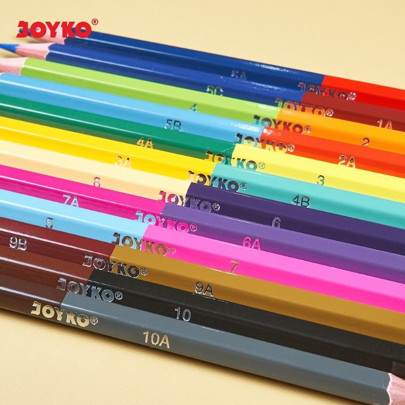 Joyko Bi- isi 6 Color Pencil duo color 2 warna