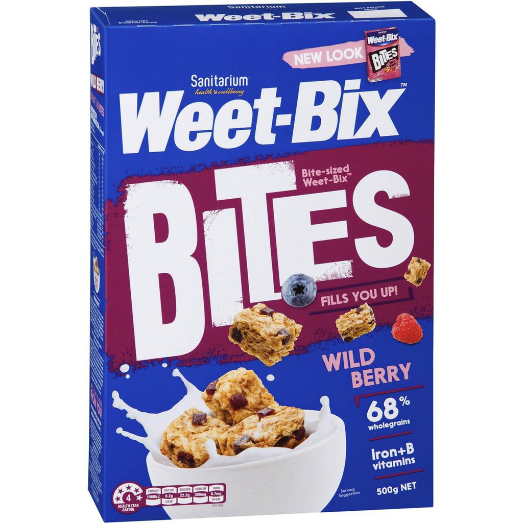 

SANITARIUM Weet-Bix Bites Wild Berry 500 gram
