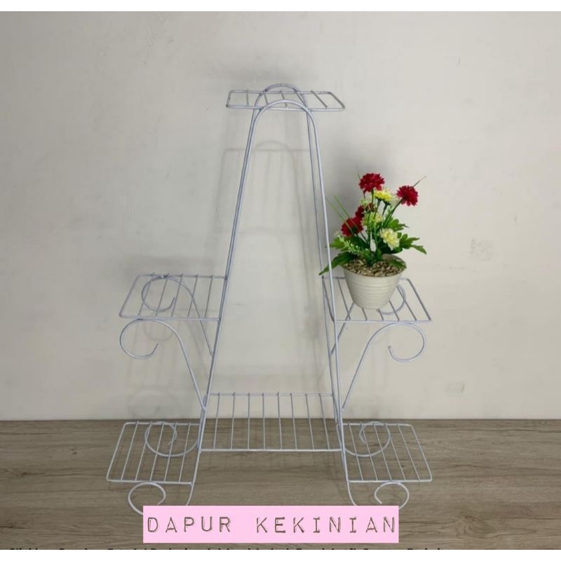 ✅ Bisa COD Rak Bunga Besi Minimalis Isi 6 Pot