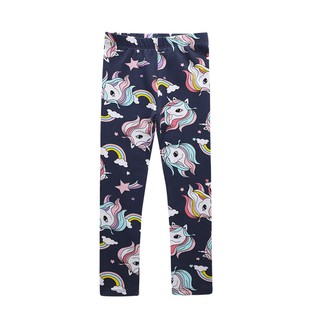  Celana  Panjang  Legging Tipis Motif Garis  garis  Unicorn 