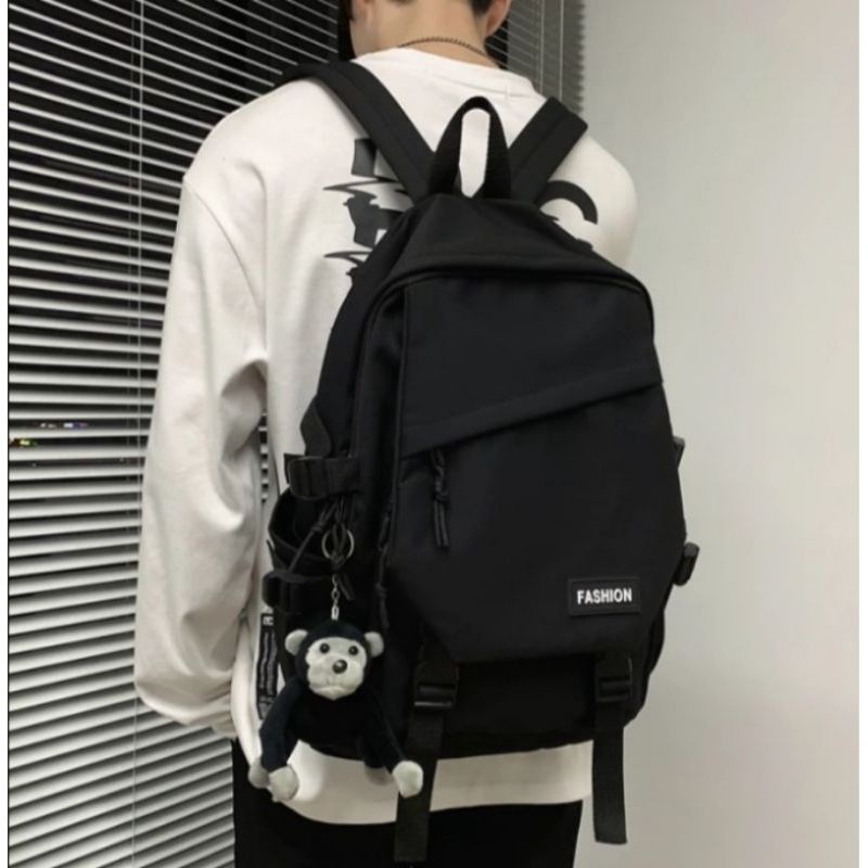 Tas Sekolah Tas Punggung Tas Ransel Pria Wanita Gendong pria Wanita Korea Style Tas Backpack Kerja Sekolah Kuliah Model Fashion Korea Trendi Tas Kanvas Tas Backpack Fashion Multifungsi