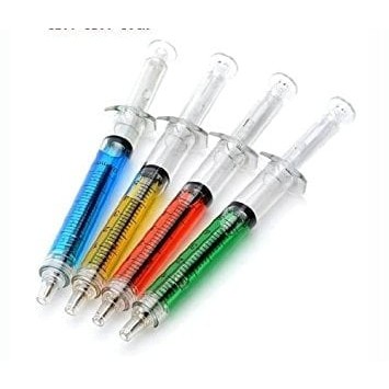 

Souvenir Pulpen Suntik Cair warna-warni