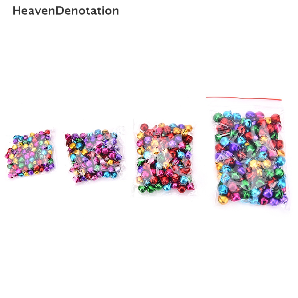 [HeavenDenotation] 100 Pcs/Set Small Jingle Bells Colorful Loose Beads Decoration Pendant DIY Craft