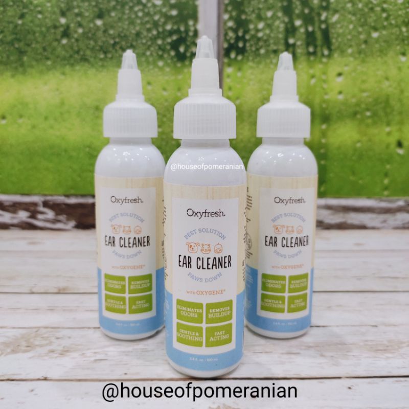 Oxyfresh ear cleaner 100ml cairan pembersih telinga anjing kucing