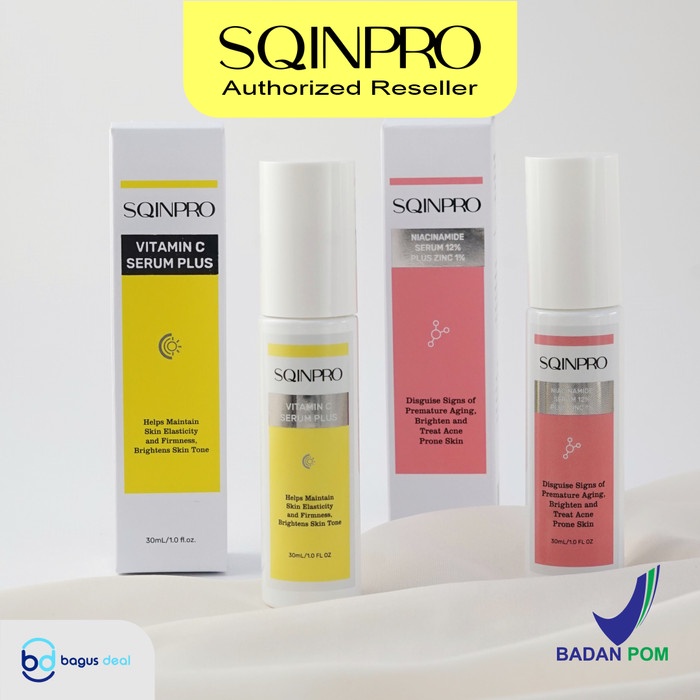 SQINPRO Serum Niacinamide 12% Plus Zinc 1% (30ml) | Anti Aging | BPOM