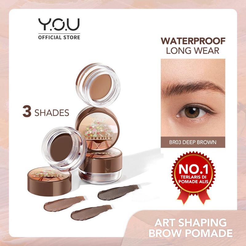 Y.O.U Colorland Eyebrow Gel Pomade Cream - BR02 Ash Brown