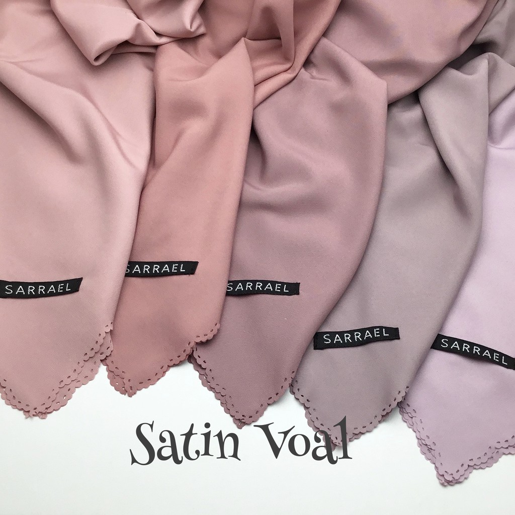 Jual Hijab Segi Empat Voal Ultrasatin Lasercut X Satin Voal Jilbab Kerudung Voal Satin